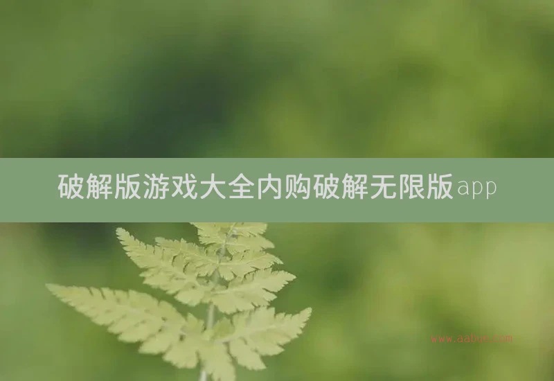 破解版游戏大全内购破解无限版app