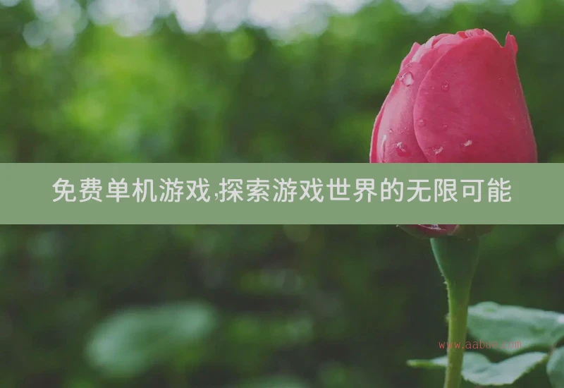 免费单机游戏，探索游戏世界的无限可能