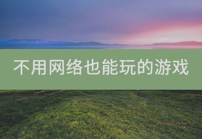 不用网络也能玩的游戏