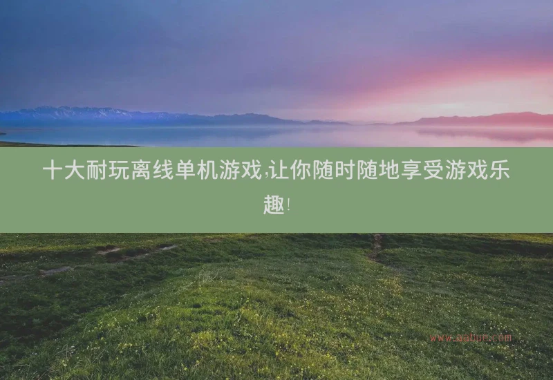 十大耐玩离线单机游戏，让你随时随地享受游戏乐趣！