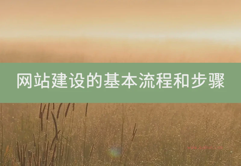 网站建设的基本流程和步骤