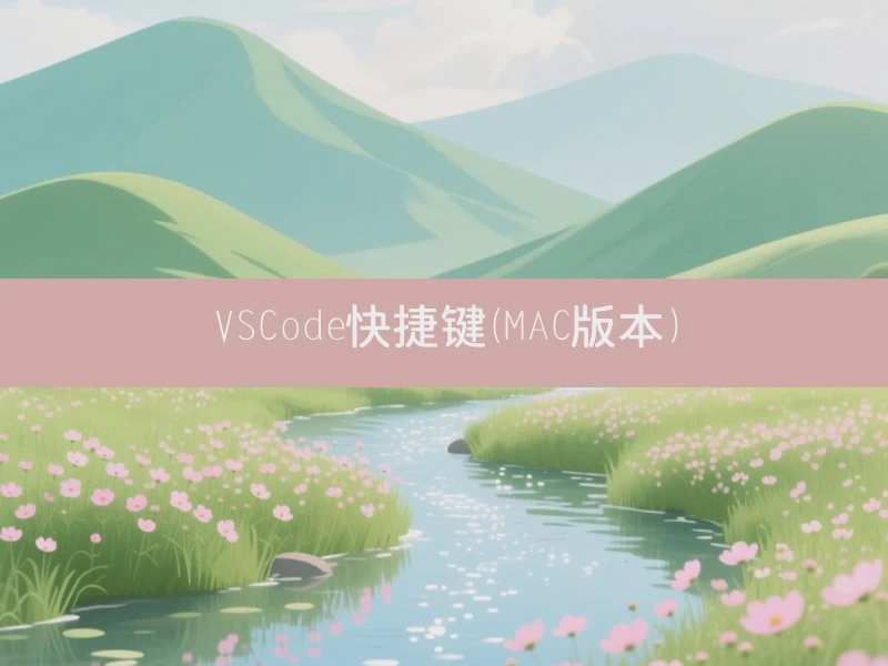 VSCode快捷键（MAC版本）