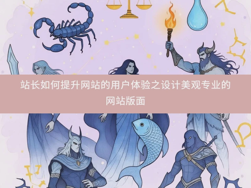 站长如何提升网站的用户体验之设计美观专业的网站版面