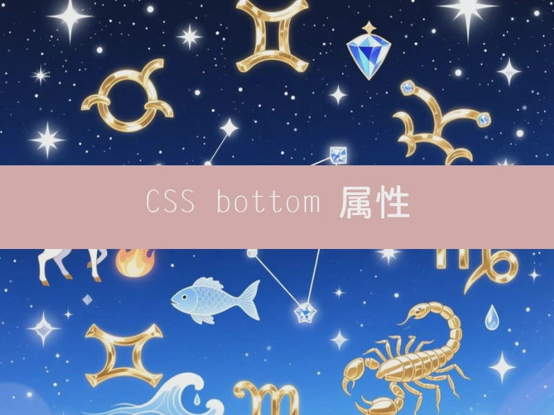 CSS bottom 属性