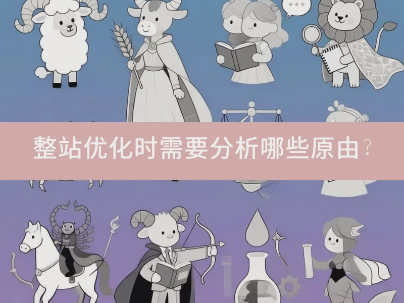 整站优化时需要分析哪些原由?