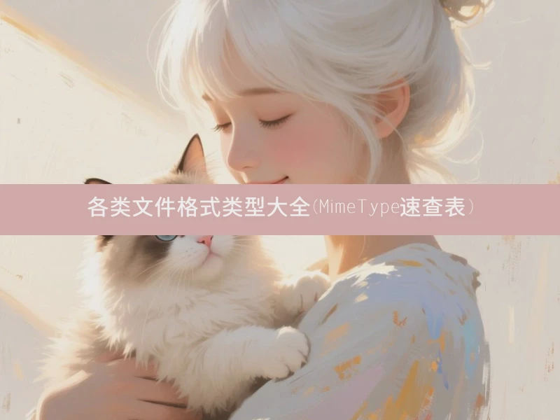 各类文件格式类型大全(MimeType速查表)