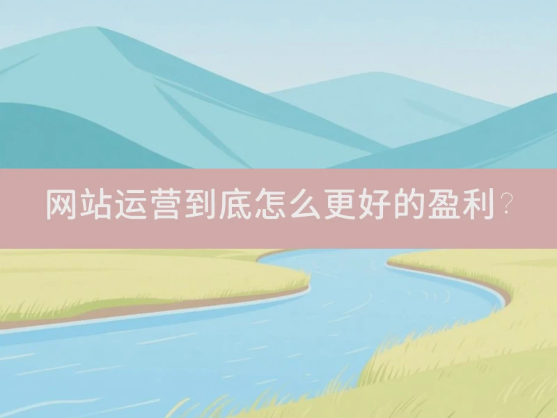 网站运营到底怎么更好的盈利？