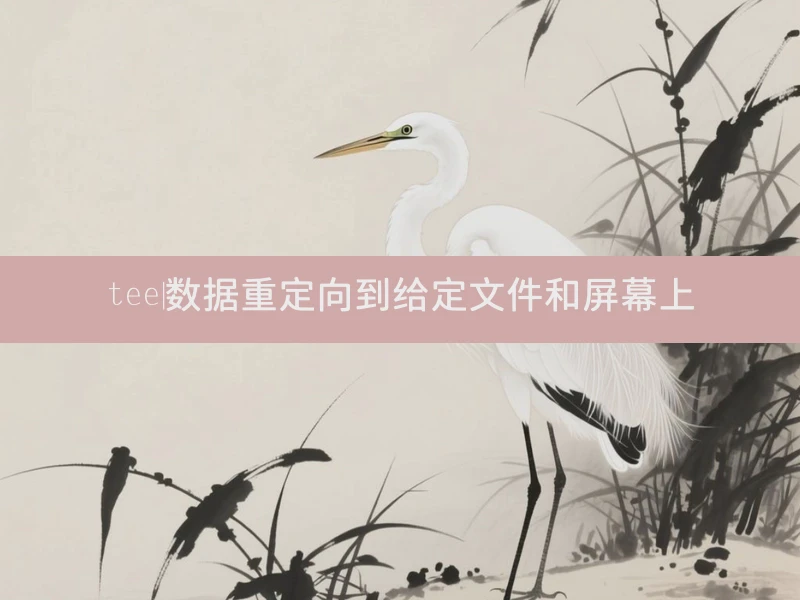 tee|数据重定向到给定文件和屏幕上