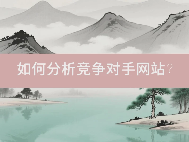 如何分析竞争对手网站？